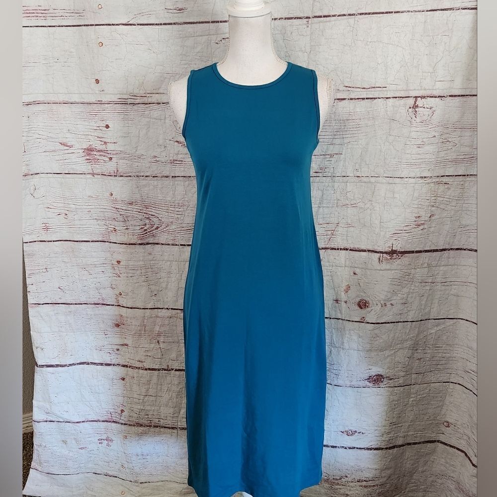 Eileen Fisher Tencel Blend Maxi Dress Size XS Petite